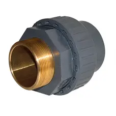 Муфта ПВХ Effast RGRBND063G.N перехідна із зовнішньою різьбою, латунь d63x2"