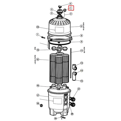 Манометр для фільтрів Hayward SwimClear (ECX2712B1)