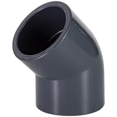 Коліно ПВХ Aquaviva 45°/90 мм