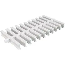 Переливна решітка Aquajoy KP HKE01 Classik із центральним з'єднанням 145x25 мм (біла)