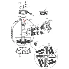 Вентиляційна трубка Emaux для фільтрів MFV27/31/35 (89012616)