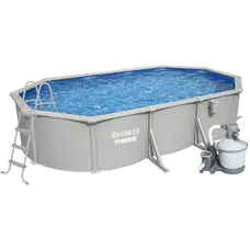 Збірний басейн Bestway Hydrium 56369 (610х360х122 см) з пісочним фільтром, драбиною та тентом