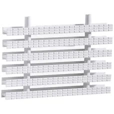 Переливна решітка Aquaviva Classic з подвійним з'єднанням 295x25 мм (біла)