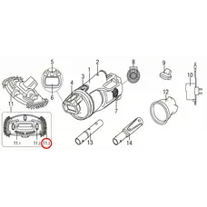Набір бічних щіток Kokido для пилососа EV 30 (ліва, права)