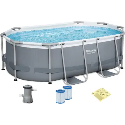 Каркасний басейн Bestway Power Steel 5614A (305х200х84 см) з картриджним фільтром