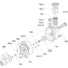 Крильчатка насоса Speck BADU MAGIC ІІ/8 (292.1623.044)