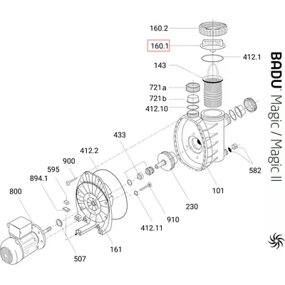 Кришка префільтра Speck BADU MAGIC (292.1616.010)