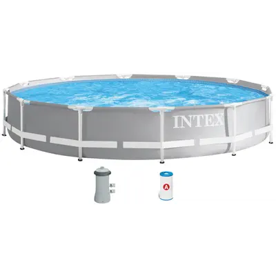 Каркасний басейн Intex 26712 Premium (366х76 см) з картриджним фільтром