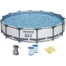 Каркасний басейн Bestway 56595 (427х84 см) з картриджним фільтром