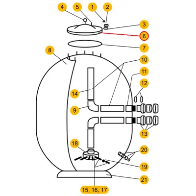 Кришка фільтра Aquaviva AP 1050-2000 мм