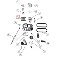 Ліва бічна кришка з гвинтами для робота-пилососа Fairland X30-X80 (2020010100060)