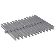 Переливна решітка Aquajoy KP HKE03-G Classik із центральним з'єднанням 245x25 мм (сіра)