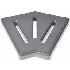 Кутовий елемент Aquaviva KP HKE26-G для переливної решітки 45° 245х25 мм