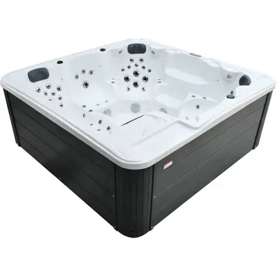 СПА-басейн Aquajoy Borneo (230х230х96 см), Сріблясто-білий мармур