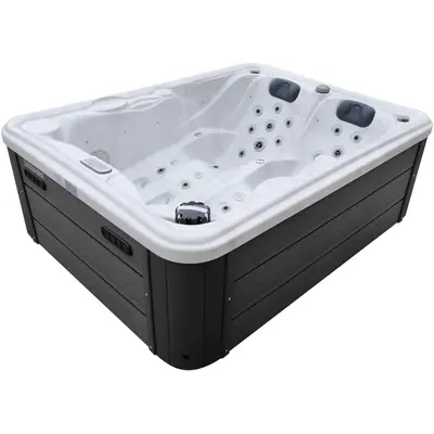 СПА-басейн Aquajoy Bali (210х160х77 см), Сріблясто-білий мармур