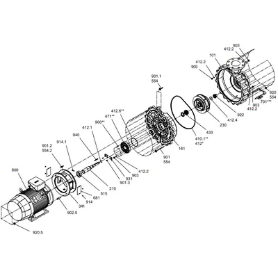 Плоска прокладка для крильчатки Speck Block Multi 125 (720.1340.000)