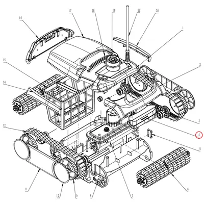 Комплект бічних ущільнень для корпусу робота-пилососа Wybotics WY350 (B.WY3051.09.002)