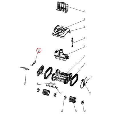Гачок для виймання робота-пилососа Wybotics C1 (B.3172.08.001)