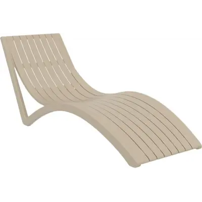 Шезлонг Aquajoy Slim, сіро-коричневий