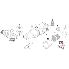Плоска насадка зі щіткою Kokido для пилососа Voltera EV35