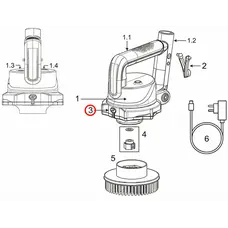 Захисна кришка для зарядного порта електрощітки Kokido SCRUBBY