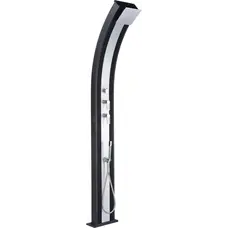 Душ сонячний Aquaviva Hybride Dada Curve алюмінієвий з мийкою для ніг, антрацит DS-D363NX, 40 л