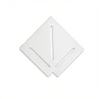 Кутовий елемент Aquaviva KK-20-1 Classic для переливної решітки 90° 195/25 мм (білий)