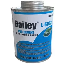 Клей для труб ПВХ Bailey L-6023 473 мл, прозорий