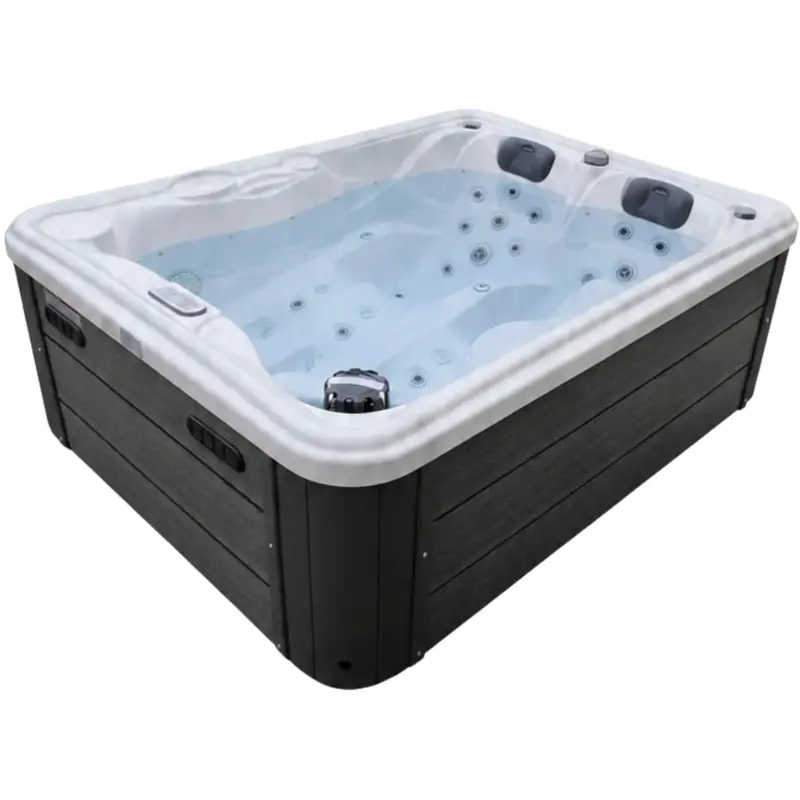 СПА-басейн Aquajoy Bali (210х160х77 см), Сріблясто-білий мармур