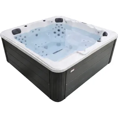 СПА-басейн Aquajoy Borneo (230х230х96 см), Сріблясто-білий мармур