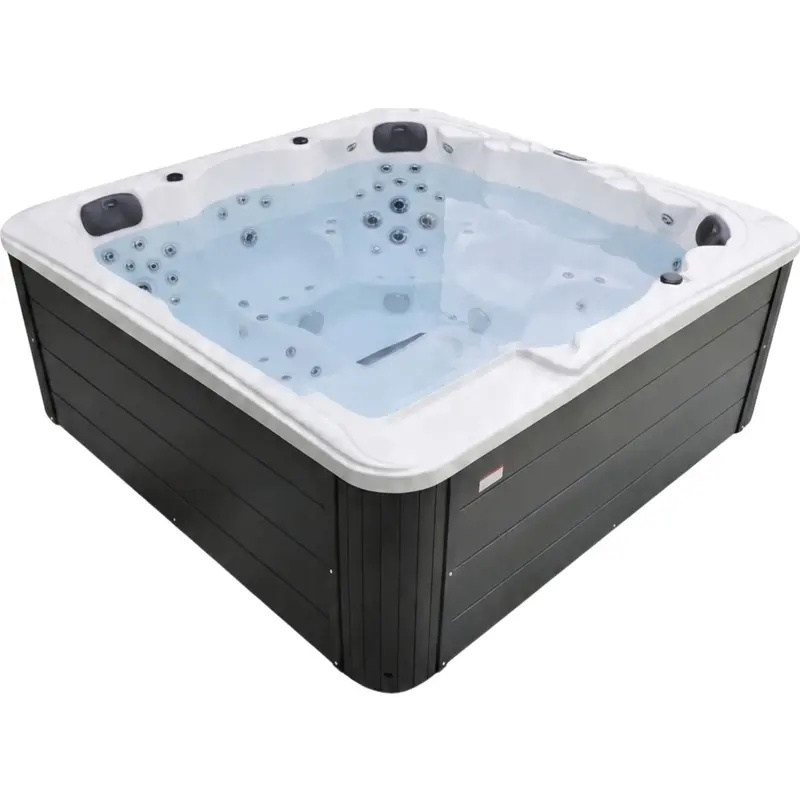СПА-басейн Aquajoy Borneo (230х230х96 см), Сріблясто-білий мармур