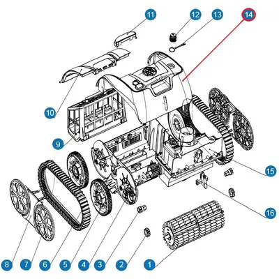 Верхня кришка до пилососа Cyclone C1 Pro (S.WY3312Pro.32.023)