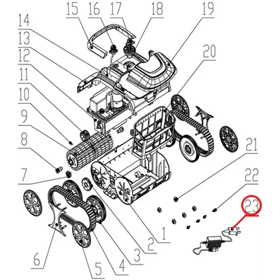 Зарядний пристрій до пилососа Wybotics WY200, (charger №23/WY200)