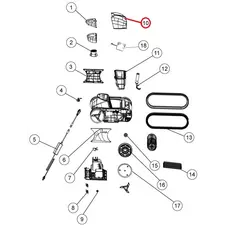 Верхня кришка фільтра для робота-пилососа Fairland X30-X80