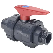 Кран кульовий ПВХ Hidroten 1011102, з різьбовим закінченням, d3/4"-3/4"