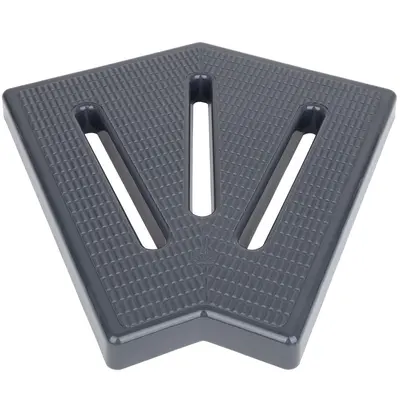 Кутовий елемент Aquaviva KKG-25-2 Classic для переливної решітки, 45°, 245х25 мм (сірий)