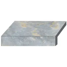 Бортова Г-подібна плитка Aquaviva Loft Blue, 600x345x50(20) мм