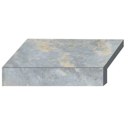 Бортова Г-подібна плитка Aquaviva Loft Blue, 600x345x50(20) мм