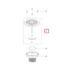 Решітка форсунки донної Emaux EM2862
