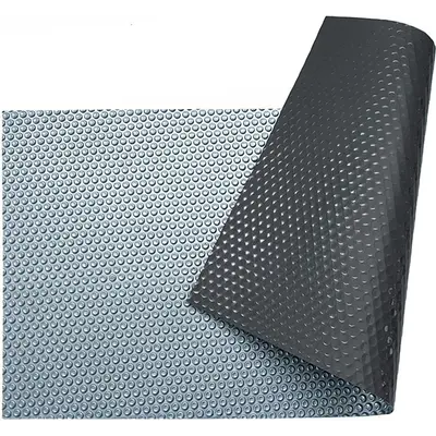 Солярне покриття Aquaviva Platinum Bubbles Gray 500 мкм, ширина 6 м (30 пог. м), срібний/сірий