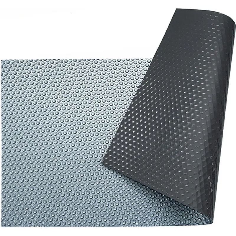 Солярне покриття Aquaviva Platinum Bubbles Gray 500 мкм, ширина 6 м (30 пог. м), срібний/сірий