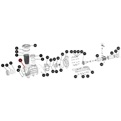 Корпус насоса SLP, (A01080063 №6)