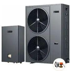 Інверторний тепловий насос для дому Aquaviva Plus 16 (15.57 кВт), циркуляційний насос + триходовий клапан