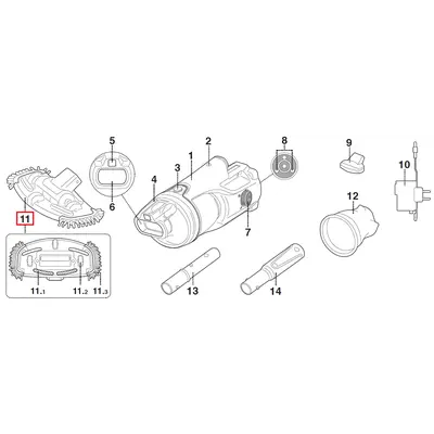 Щітка-насадка Kokido для пилососів Telsa EV30/EV50