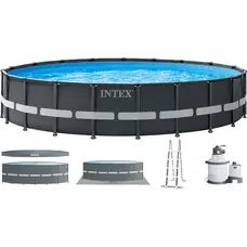 Каркасний басейн Intex 26340 ULTRA XTR (732х132 см) з пісочним фільтром, драбиною, підкладкою і тентом