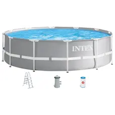 Каркасний басейн Intex 26716 Premium (366х99 см) з картриджним фільтром та драбиною