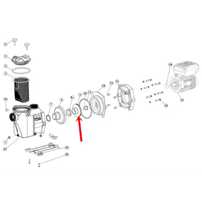 Крильчатка насоса Hayward RS3016, 1.5 НР (SPX3016CE)