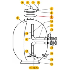 Прокладка кришки фільтра Aquaviva AP 1050-2000 мм