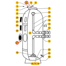Кришка фільтра Aquaviva AP 450-930 мм
