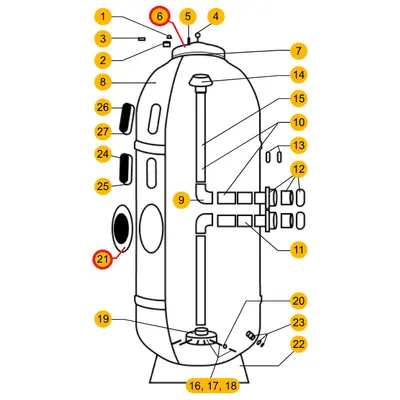 Кришка фільтра Aquaviva AP 450-930 мм